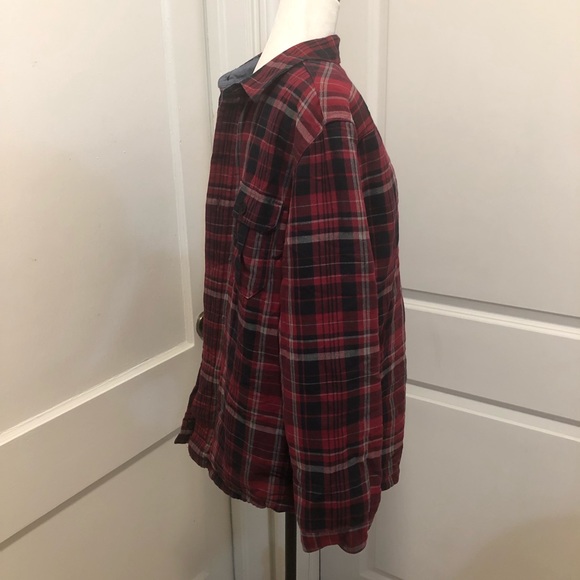 Ll bean ladies quilt lined padded shirt size medium - Picture 3 of 6